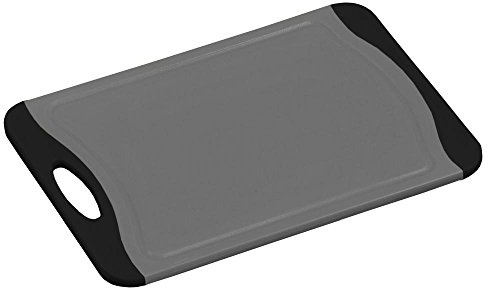 Kesper 5 tablas de trinchar de plástico, 36,5 x 25 x 0,9 cm, antibacterias, con topes antideslizantes