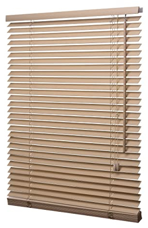 Ventanara® Holzjalousie 35mm Holz Jalousie Jalousette Echtholz (180 x 160 cm, Eiche weiß lasiert)