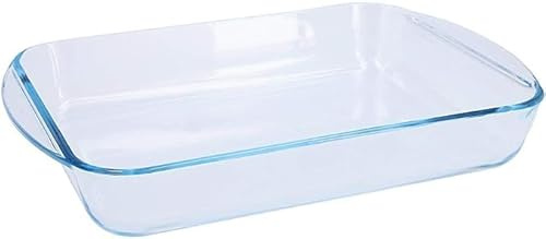 Pyrex Forno a microonde classico rettangolare torrefattore 35 cm, trasparente (confezione da 2)