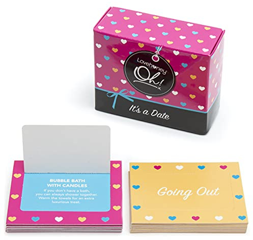 Lovehoney Multicoloured Oh! 52 Weeks Date Nights, Adult Cards for Couples | Fun Games for Men & Women, Thrilling Gift for Friend or Partner, Spice up Date Night, Sexy Card Game
