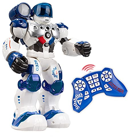 Xtrem Bots Patrol - Robot Jouet Police | Robot Enfant avec Fonction D'espionnage | Telecommande Garcon Et Programmable avec Torche | Jouet Enfant 5 Ans Ou Plus | Cadeau Garcon 5 Ans