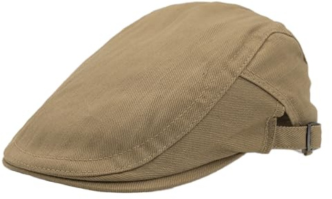 KeepSa Herren Newsboy Schiebermütze Flatcap Gatsby Ivy Cap | Baumwolle Barett Tellermütze Schlägermütze Schirmmützen Hut Sommer Atmungsaktiv Verstellbare Vintage Cabbie Cap