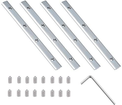 alwaiiz 4 Stück Streckenverbinder Profilverbinder Aluprofil Verbinder für T-Nut der Serie 4040 Stangenprofil Strebenprofil, Groove 8 mm Aluminium-Strangpressprofil(4040-4 Stück)