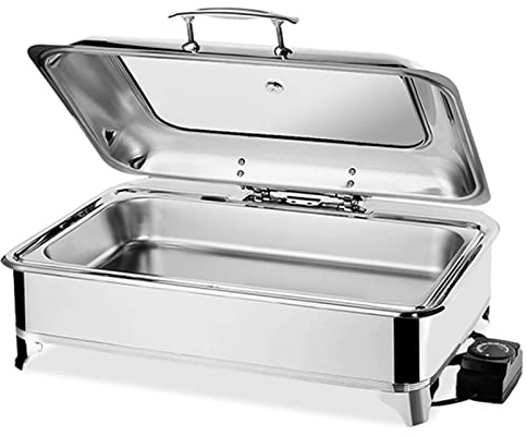 9L Elektrischer Buffetwärmer, Chafing Dish Buffet mit Heizplatte, Elektrischer Buffetwärmer für Buffet-Speisenwärmer, Buffetserver(Size:one grid)