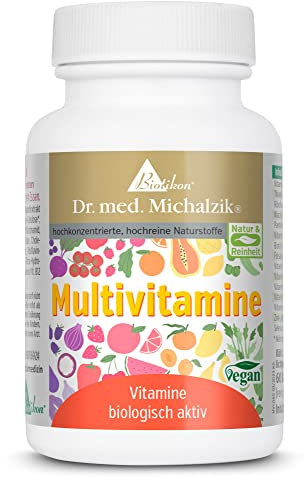 Multivitamine Dr. med. Michalzik - Reine Vitamine n bioaktiver Form - wichtige Spurenelementen Zink und Selen - ohne Zusatzstoffe - von BIOTIKON®