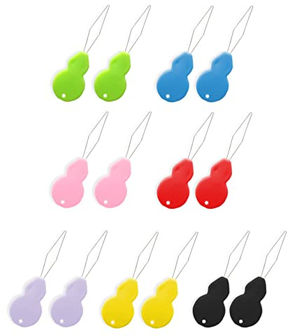TingDongWei 14 Pcs Enfile Aiguille, Enfile-Aiguille en Plastique, Pas Facilement déformable Fil Enfile-Aiguille à Coudre pour Coudre à Main & Quilting Craft