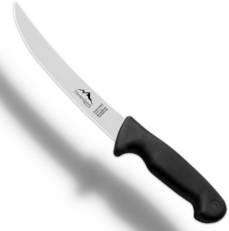 HESTENBERG Solingen Germany Zerlegemesser in Schwarz, geeignet als Metzgermesser, Schlachtmesser & Fleischmesser (7)