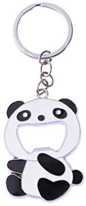 LABRIMP Portable Panda Keychain Bottle Opener Cute Keyring for Men and Women Practical Animal-shaped Accessory for Birthdays and Christmas