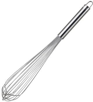 Schneebesen Edelstahl, Whisk 47 cm, Kitchen Whisk for Kann Teig rühren, Eiweiß Schlagen, Butter Rühren, Sahne Schlagen Usw