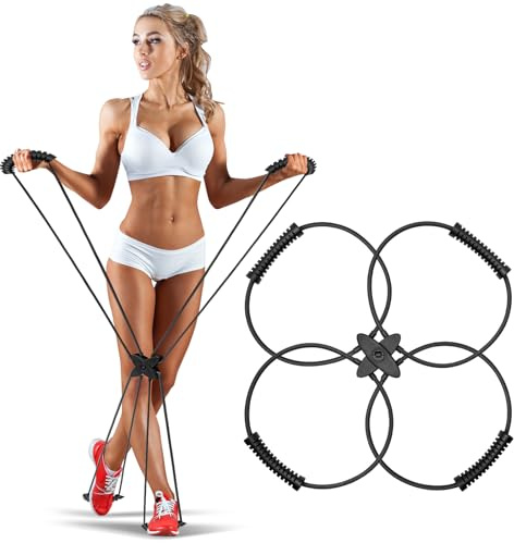 Pilates Reformer Resistance Band Kit - Resistance Tubes Set with Handles, Portable Pilates Reformer Bands, Fitness Accessories for Women and Man, Portable Home Workout Solution, Home Gym Equipment