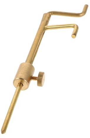 Sound Post Measuring Caliper Brass Gauge for Violin and Viola | Golden Finish, Precise Measurement for String Height, Luthier Tool for Enthusiasts and Professional Makers
