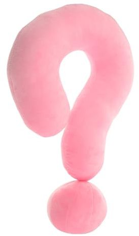 ANDRESLAD Almohada para Dormir Cojín Decorativo y De Abrazo Diseño De Signo De Interrogación