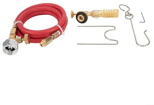 Adjustable Flame Intensity MAP Pro Gas Propane Torch for Welding Soldering, 5FT Hose