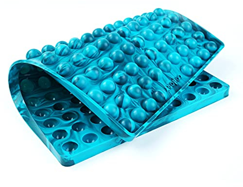 Collory® Backmatte Hundekekse für GROSSE HALBKUGEL (2cm Ø) Leckerlis, Silikon Backform, Backunterlage für Backblech, Diätmatte, Hitzebeständig, Lebensmittelecht & Bpa-frei