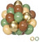 Luftballons Grün Braun, 60 Stück 30cm Grün und Braun Gold Luftballons Jungle Safari Latex Ballons für Hochzeit Geburtstag Babyparty Wild Waldtiere Party Dekorationen