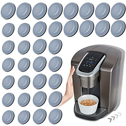 Appliance Slider for Kitchen Appliances, 36 PCS Self-Adhesive DIY Small Kitchen Appliance Slider for Most Countertop Coffee Maker, Air Fryer, Pressure Cooker, Deep Fryer, 3 Size, 19mm+22mm+25mm