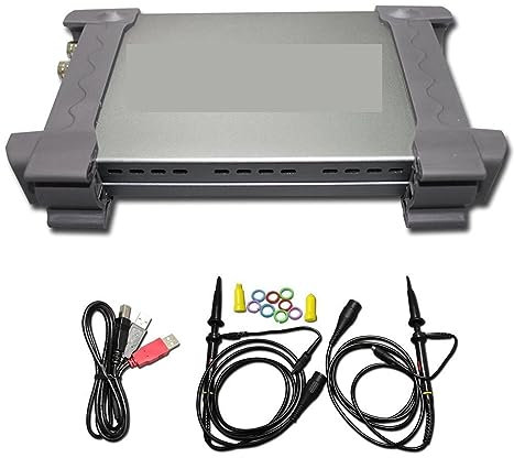 EBAYTV Oszilloskop Laptop PC USB Digitalspeicher Virtuelles Oszilloskop 2 Kanäle 20 MHz tragbares tragbares Oszilloskop