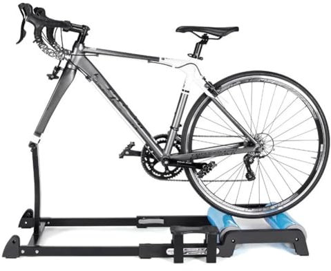 MegLob Trainer De Rodillos De Bicicleta, Pontor De Entrenamiento De Bicicletas con La Función De Liberación Rápida De La Rueda Delantera, Entrenadores De Rodillos De Bicicleta De Montaña De 24 -29