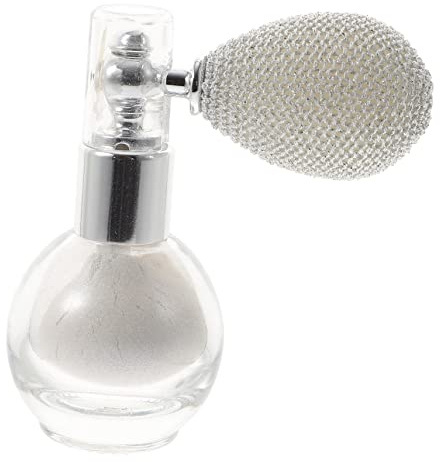 Healvian Shimmering Body Glitter Spray for Women 1# Pearlescent White Loose Powder Highlighter for Face Hair and Body Makeup Glitter Easy Application for Parties and Events
