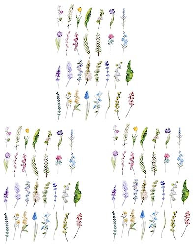 Lurrose 180stücke Handgemalte Blumen Lesezeichen Bunte Irregular Formierte Papier-buchmarker Für Studenten Familie Für Bücher Und