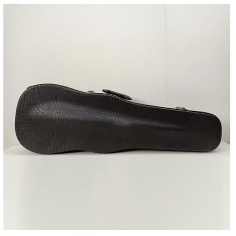 Robuster 4/4-Geigenkasten Aus Holz Violinkasten Dreieckiger Hartkasten Mit Hygrometer Violine-Mithelfer Geigenkoffer Professioneller Geigenkoffer(Black)