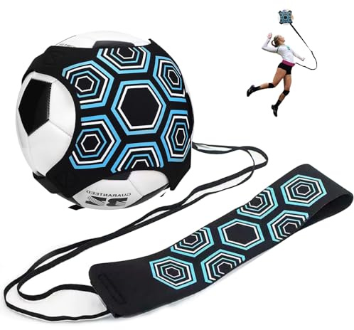 Arcjunys Fußball Kick Trainer Fussball Trainingszubehör Kicktrainer Fußball Training Fußballtraining Football Kick Trainer Verstellbarem Taillengürtel für Ball 3 4 und 5