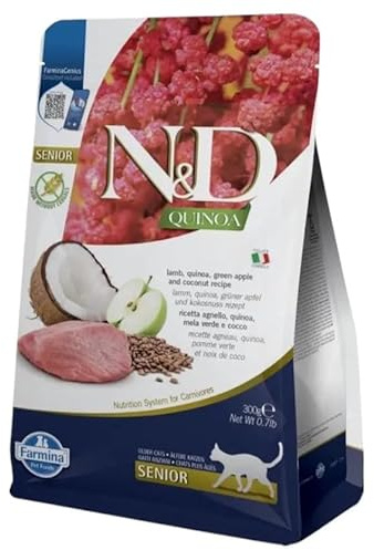 Farmina N&D Quinoa Senior agnello gatto 300 gr