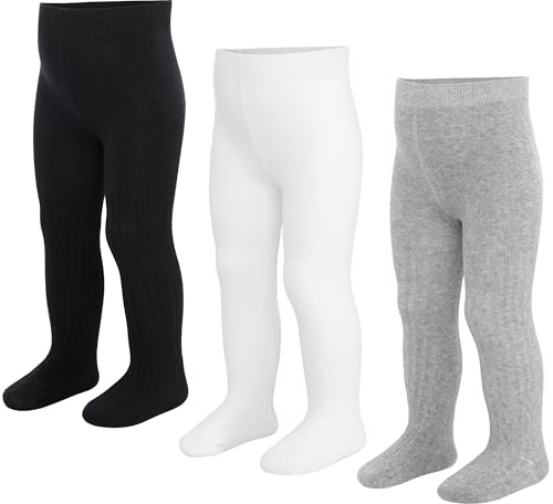 LAETBBE Collant per Bambini, Cotone, Collant per Bambini, Calze a Compressione per Bambini, Calze Calde, Leggings per Bambine, 6 Mesi-6 Anni., 6-12 Monate