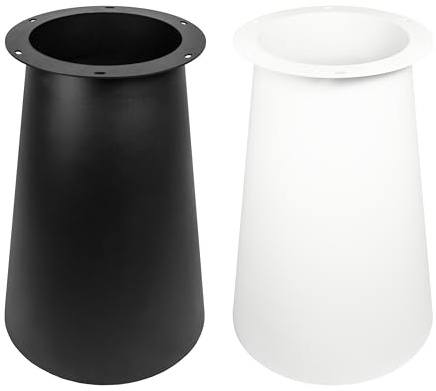 Natural Goods Berlin Conical - Colonne de table - En métal blanc - 72 cm - Structure moderne - Pied pour table de salle à manger revêtu par pulvérisation - Base conique pour plateau de table - Largeur