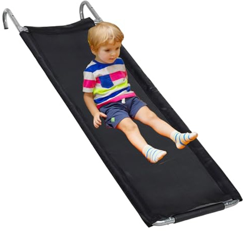 Trampoline Slide – Durable Trampoline Slide Board, Outdoor Slide Ramp | Easy to Install Slip Ladder Ramp for Trampoline, Backyard Accessories for Kids for Climbing Fun Backyard Play Entertainment