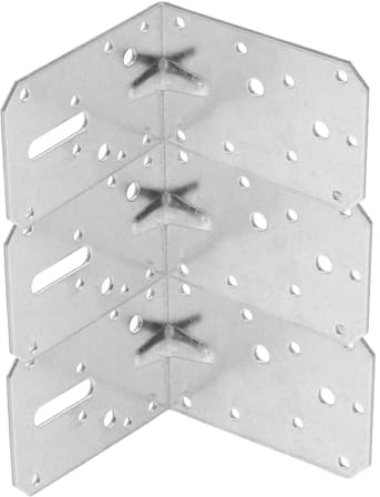 BESTYASH 3 pièces Lot de Équerres Angle Inoxydable Renforts Angle Meuble Support Fiable pour Étagères Armoires et Meubles Suspendus Fixation Stable et Polyvalente