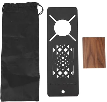 Gucagle Tablero de mesa para acampar al aire, extensible, fácil de limpiar, negro, multiusos para estufa SOTO Spider, unidad Modular, cocina de acampada