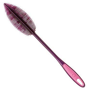 Kochblume Flaschenbürste 36cm | Premium-Silikon & BPA frei| Hitzbeständig | Spülmaschinenfest | Für Trinkflaschen, Thermoskannen & Gläser | Farbe: lila