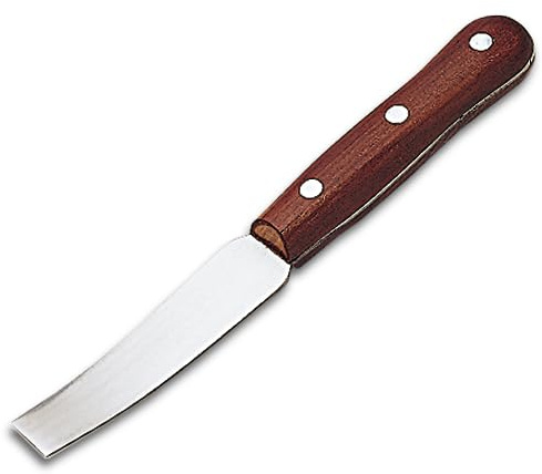 BOHLE 5162600 Kittmesser mit stumpfer, gebogener, durchgehender 18 mm Klinge und Holzheft
