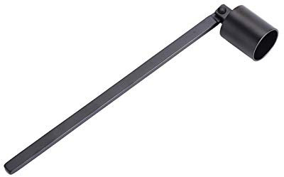 Akozon Kerze Abdeckung Mode Edelstahl Gerade Rohrförmige Kerze Snuffer Wick Trimmer Abdeckung Handwerkzeug(Schwarz)