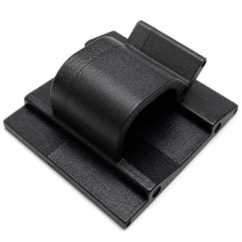 50 Stück Kabelhalter, Schreibtisch Kabelführung Kabel Organizer Kabelclips Selbstklebend Kabelklemmen Kabelmanagement (8 mm, schwarz)