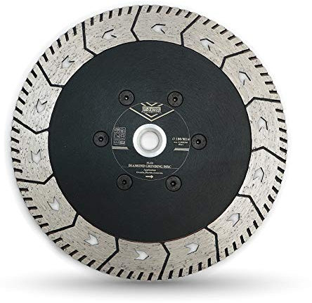 DT-DIATOOL Disque à Tronçonner Diamante 180 mm x M14 Lame de Scie Double Face pour Couper Meulage Béton Granit Marbre Pierre