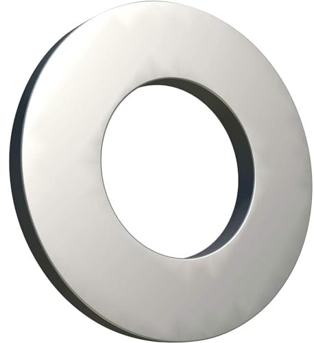 M12 Unterlegscheiben, DIN 125 ISO 7089, Verzinkter Legierter Stahl, U-Schutzblech Karosseriescheiben, Legierter Stahl, Plain Wide Round für Schrauben, Packung mit 25 Stück