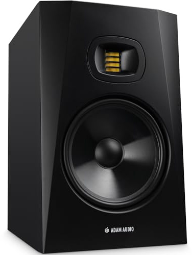 ADAM Audio T8V Studio Monitor | 2-Way, U-ART Tweeter, 8 Woofer, 90W, 33Hz-25kHz, 118dB SPL per pair, XLR/RCA, Low/High Shelf EQ