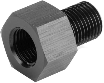 Öldruckmesser Adapter, Yctze 1/8 Zoll NPT Buchse auf M10x1 0 Stecker Reduzierer Öldruckmesser Adapter Ersatz Schwarz