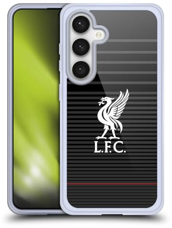 Head Case Designs Offizielle Liverpool Football Club Kit Weiss Und Schwarz Liver Bird Soft Gel Handyhülle Hülle kompatibel mit Samsung Galaxy S24 5G