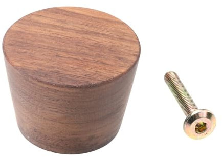 Gadpiparty Schubladengriff Holz Kegelform 5cm Aus Schwarzem Walnussholz Robuster Möbelknopf Für Schranktüren Glatte Oberfläche Universell Einsetzbar Für Küchenschränke Und Möbel
