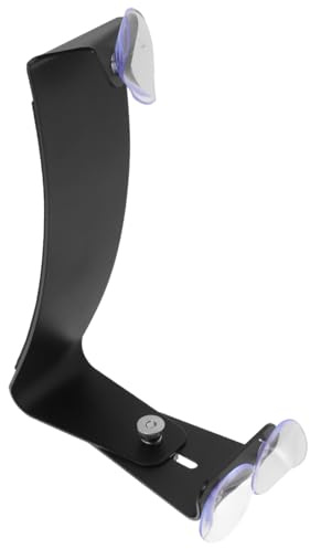 Gitarrenfußstütze Schwarz Verstellbar, für Gitarre und Ukulele | Aluminium und Gummi, Ergonomisches Design, Kratzschützende Auflage, Tragbar, Passend für Freunde und Sohn