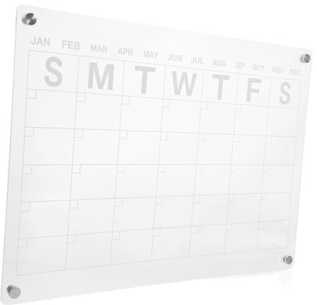 SHOWERORO Magnetische Acryl Trockenlöschtafel Kühlschrank Magnettafel Home-office Memo Board Wandtafel Zum Abwischen Praktische Planungstafel