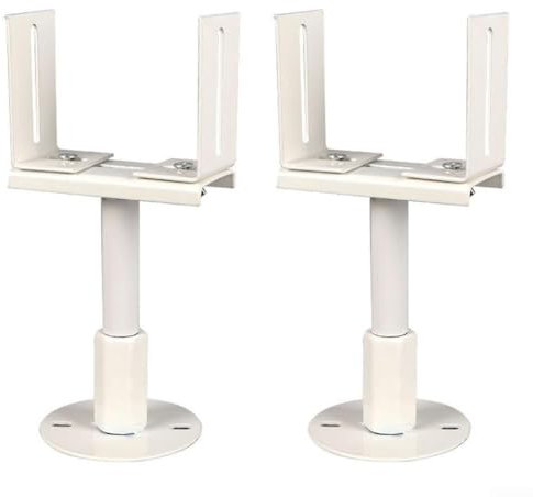 2 Stück Heizkörperhalterungen, Aluminium-Heizungshalterung, Heizkörper-Bodenhalterung, Bodenhalterung, Stahlstütze, Basishalterung, verstellbare Fußlast-Halterung (verstellbar 41–46 cm)