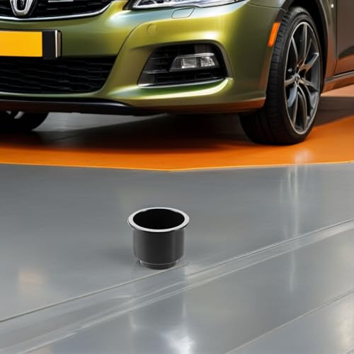 Zerodeko Portavasos para Yate y Barco 4 Piezas Portabotellas Antiderrame de Plástico Borde Plateado Soporte para Vasos de Coche Caravana Kayak y Sofá Accesorio Reutilizable