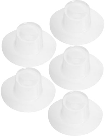 HOODANCOS 5 St Transparent Cowboy Hattställ i Rund Kupolformad Hattinsats för Formbevarande Lätt och Resvänlig Hattorganisatör för Skrivbord och Resor Brätte Passande för Fedora och Jazzhatt