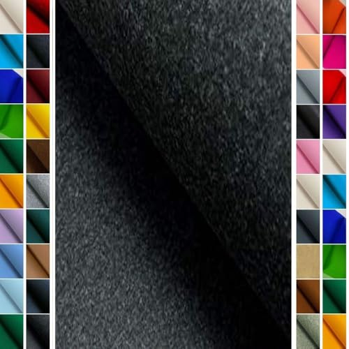StoffBook anthrazit stabiler Bastelfilz Stoff 4mm, Bastelstoff für Dekoration, Bastelarbeit, Taschenfilz, Filzplatten, ideal Kindergarten, Bekleidung, DIY, Näh- und Bastelprojekte, e044