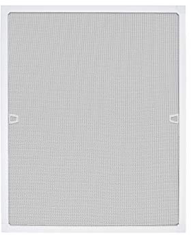 Aufun Fliegengitter Fenster 100x120 cm Insektenschutz Fenster für Fliegenschutz Moskitonetz Spannrahmen, Mückengitter Gitter aus Alu Fiberglas, Weiß Rahmen