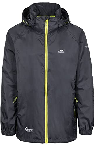 Trespass Unisex Packaway Jacket Qikpac X Black in Size - XL